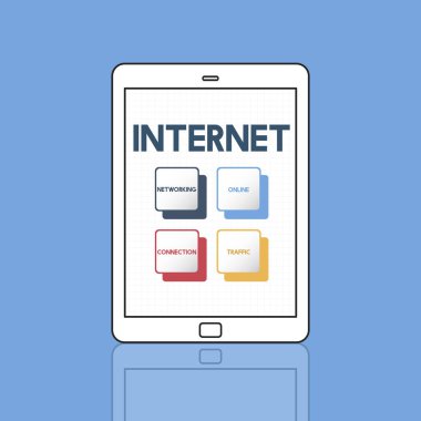 Web tasarım şablonu dijital tablet