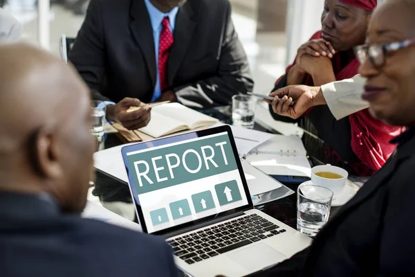 African businesspeople at table — Stock Photo, Image