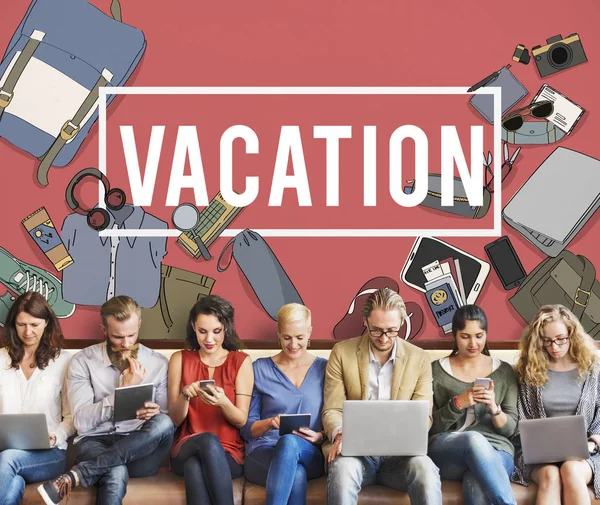 Dijital aygıtlar kullanan insanlar