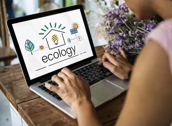 Dizüstü bilgisayarda yazan kişi 