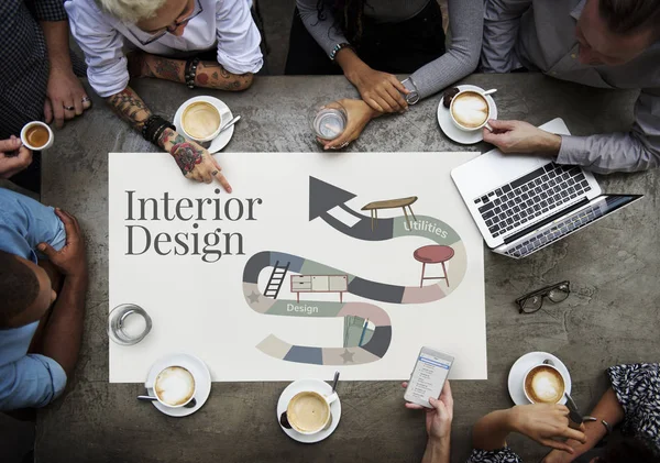 panoda çalışma iş adamları