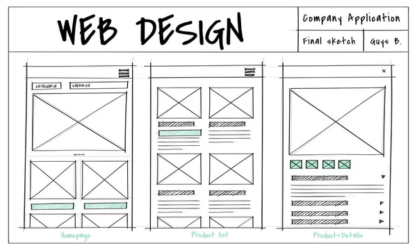 Design template page — Stock Photo, Image