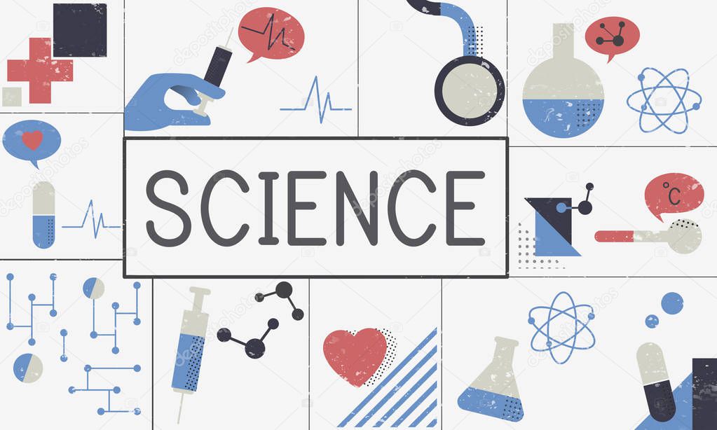 Design template page with Science concept