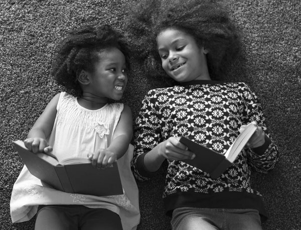 Adorable african little sisters — Stock Photo, Image