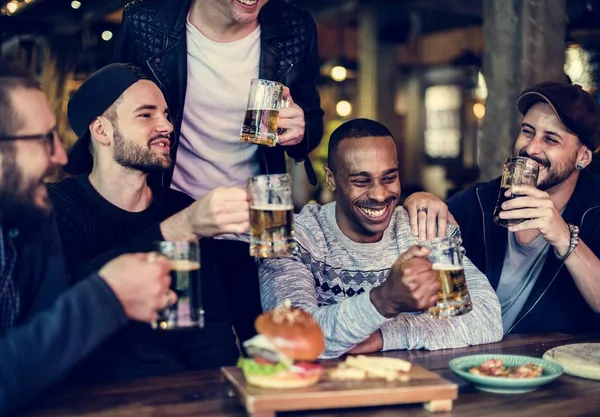 Diverse People Enjoy Food