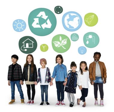 çok ırklı okul çocukları