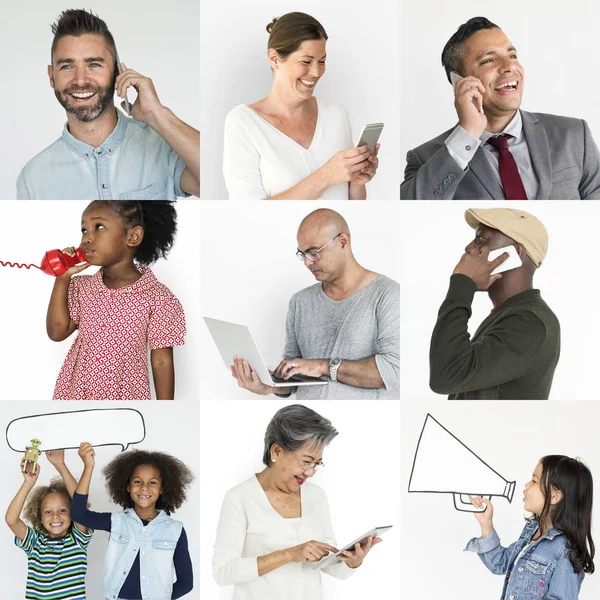 Collage de diversidad Personas —  Fotos de Stock