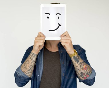 Dijital tablet tutan adam