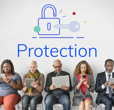 Dijital cihazlar kullanarak iş adamları