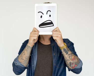 Dijital tablet tutan adam