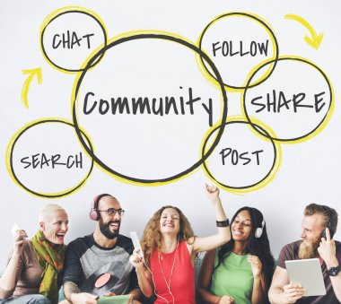 insanlar insanlarla aygıtlar ve müzik dinleme