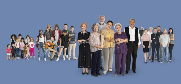 Set of diversity people — Stock Photo, Image