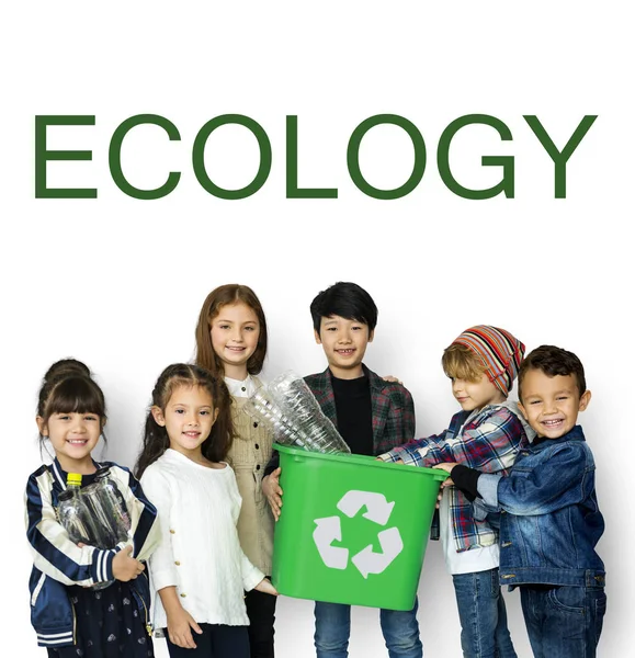 Concepto de niños y ecología — Foto de Stock