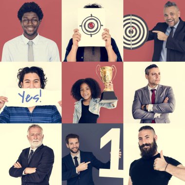 Çeşitlilik kişi kolaj