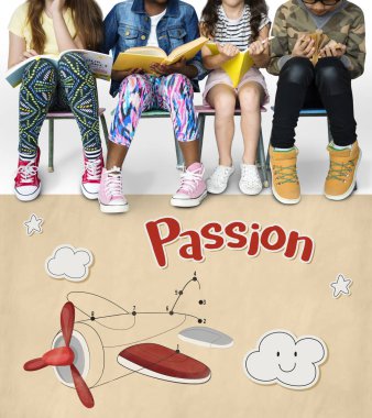 okul çocukları kitap okuma