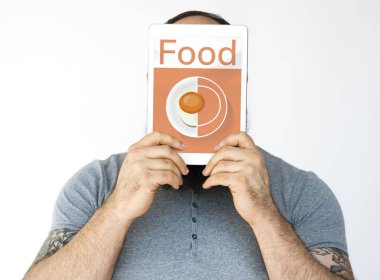 Dijital tablet tutan adam