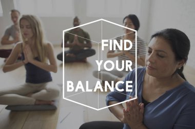 yoga yapan insanlar çeşitlilik egzersizleri