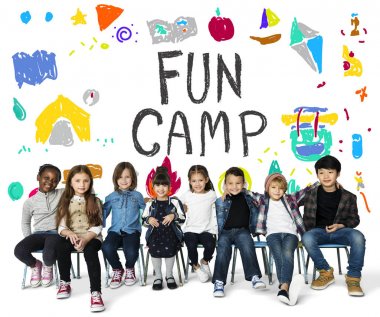 çok ırklı okul çocukları