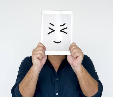 Dijital tablet tutan adam