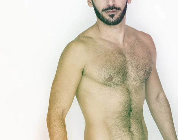 Hombre posando en topless — Foto de Stock