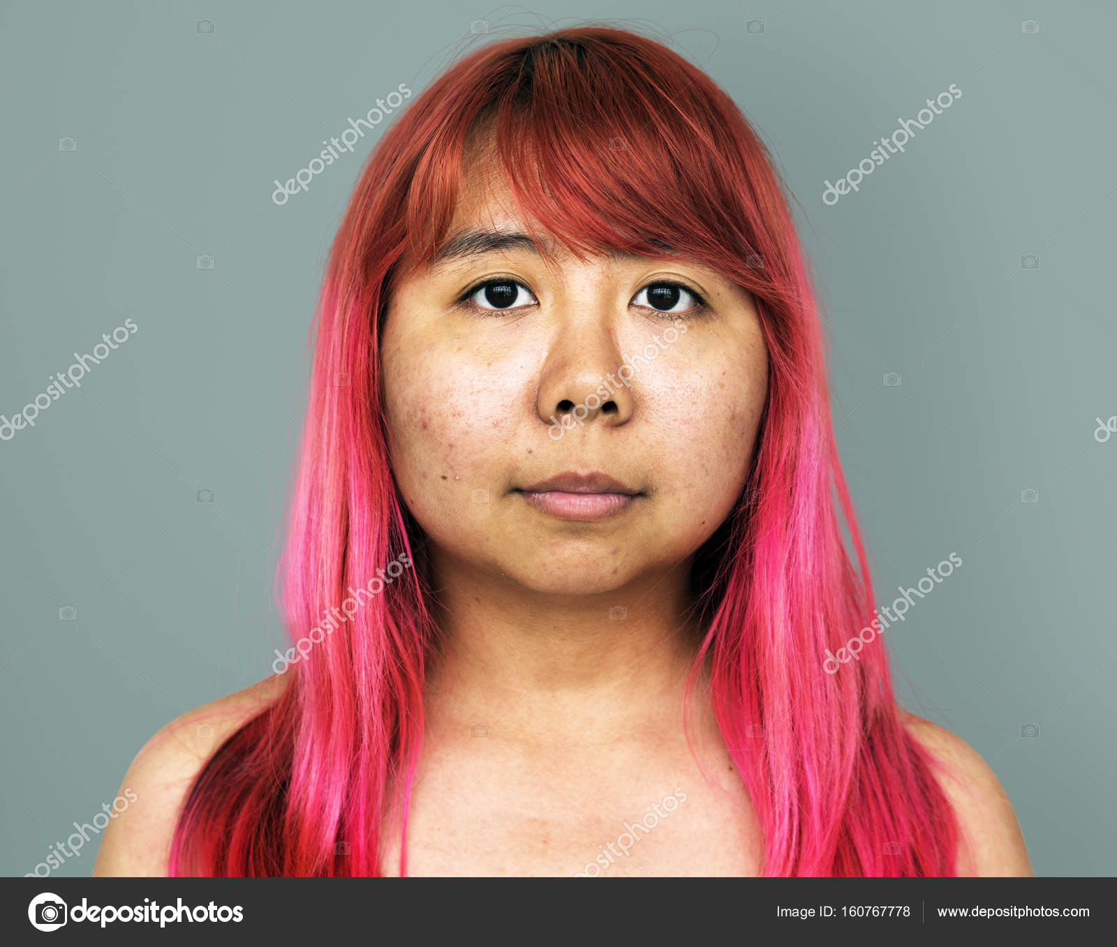 Asian Girl With Pink Hair Stock Photo C Rawpixel 160767778