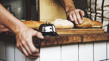 Ekmek fırında fırın fırın pasta Cafe, özgün photoset