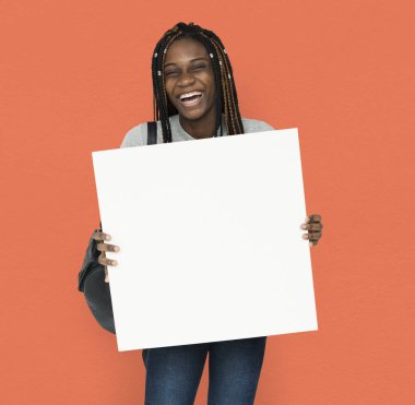  Kadın holding boş tasarlamak