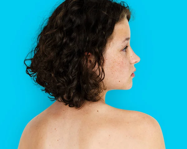 Vrouw met blote schouders — Stockfoto