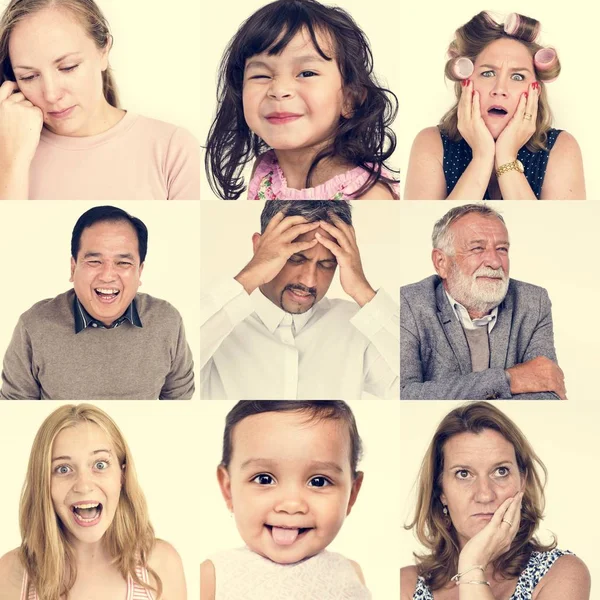 Personas con diferentes emociones — Foto de Stock