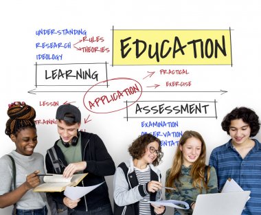 Öğrenciler birlikte öğrenme 