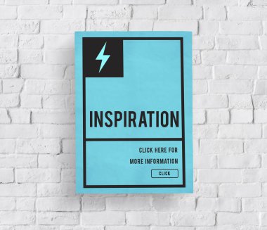 Tuğla duvar grafik ile banner  