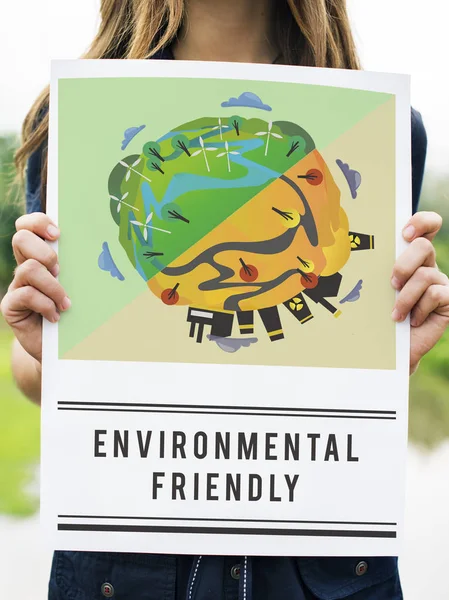 gezegen ile kadın holding banner