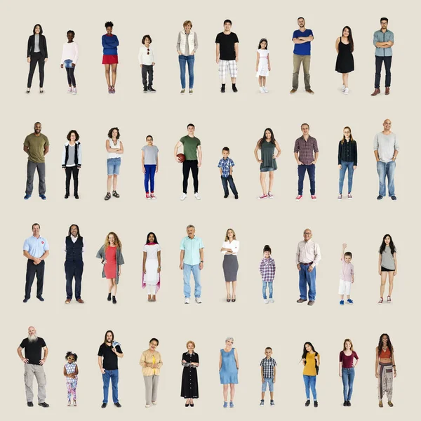 Conjunto de personas de diversidad — Foto de Stock