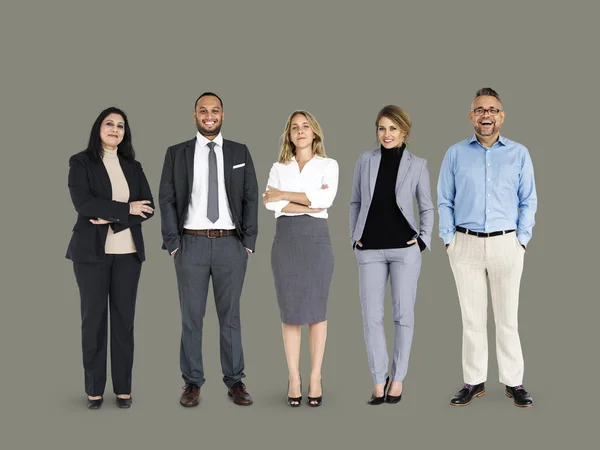 Diversity Business People in Studio — Stock Photo, Image