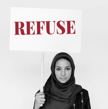 Kadın tutun dikkat uyarı işareti