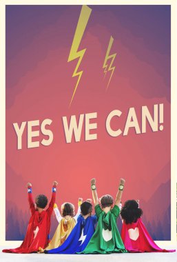 Çocuk kostümleri superheros içinde grup 
