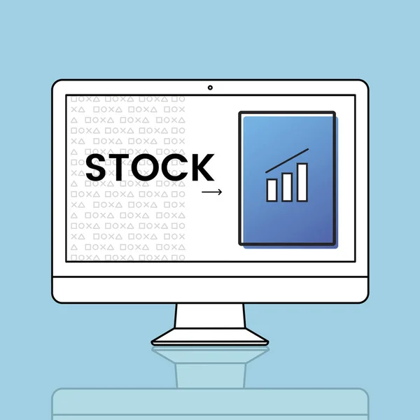 Monitor per computer grafico — Foto Stock