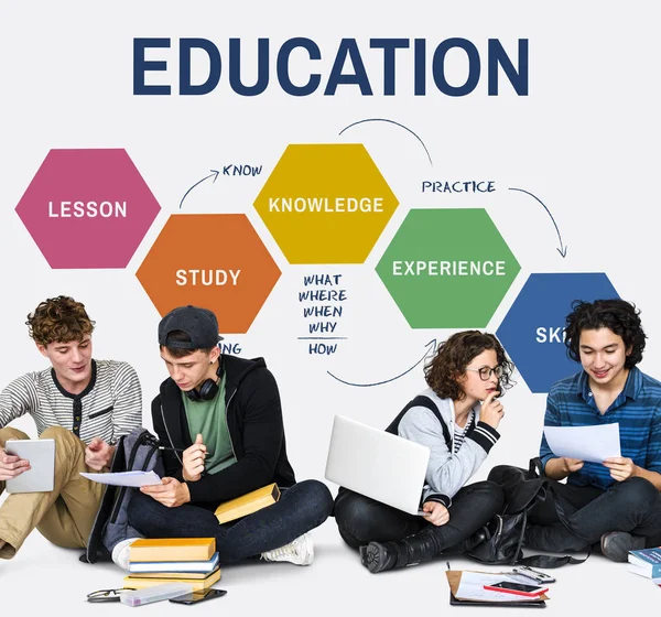 Öğrenciler birlikte öğrenme 