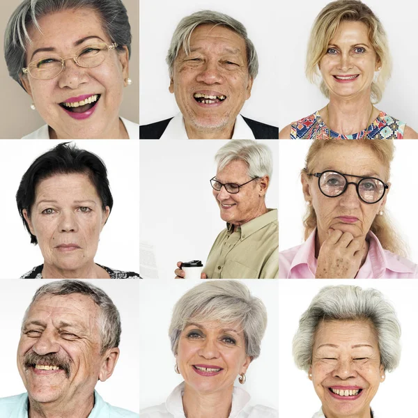 Люди з щасливим виразом обличчя — стокове фото