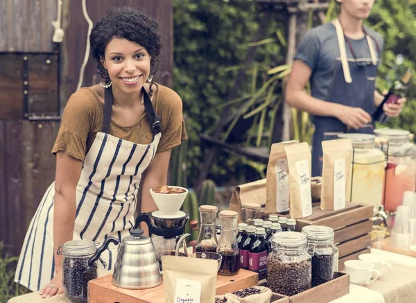 Gourmet koffie gezond product — Stockfoto