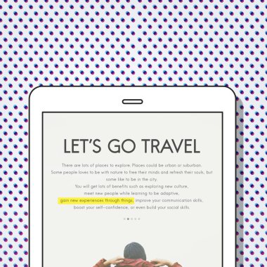 Web tasarım şablonu dijital tablet