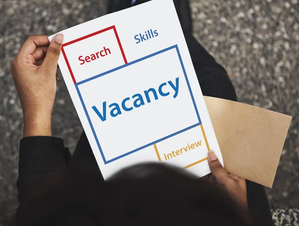 Person holding document — Stock Photo, Image