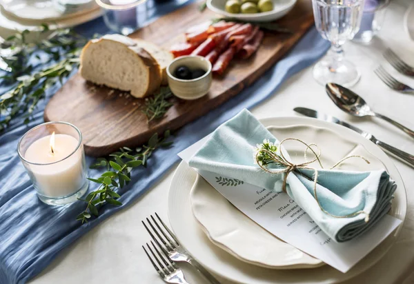 Hermosa mesa de boda — Foto de Stock