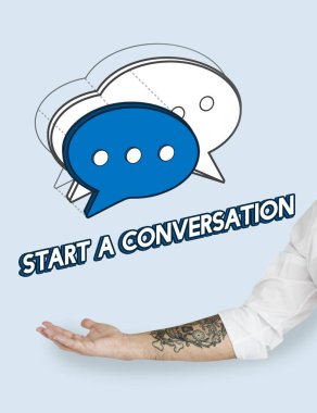 El ile sohbet kabarcık 