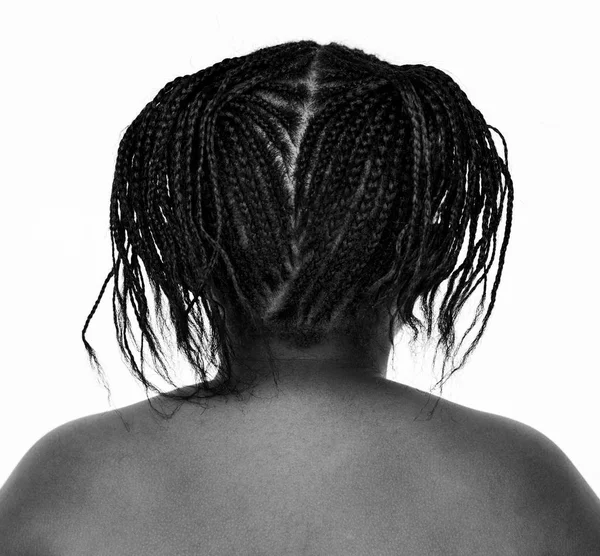 Africké holčička s copánky — Stock fotografie