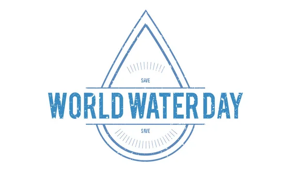 Template with World Water Day concept — Stock Photo, Image