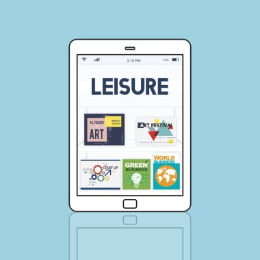 Web tasarım şablonu dijital tablet