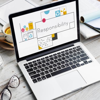 Tablo açılan çalışma laptop