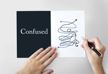 Kadın yazı tebrik kartı