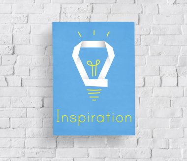 Tuğla duvar grafik ile banner  